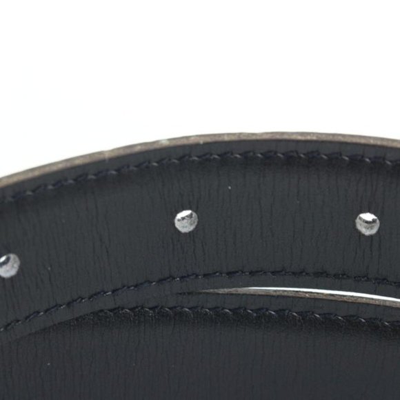 Hermès Navy x Black x Silver 24mm Reversible H Logo Belt Kit  1h425s main image 10